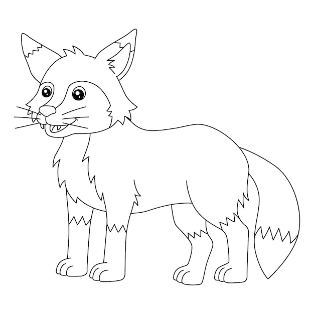 A cute and funny coloring page of a fox. Provides hours of coloring fun for children. To color, this page is very easy. Suitable for little kids and toddlers.