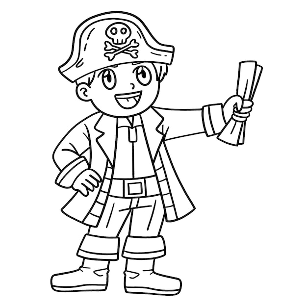 Pirate Treasure Map Coloring Page - Get Coloring Pages