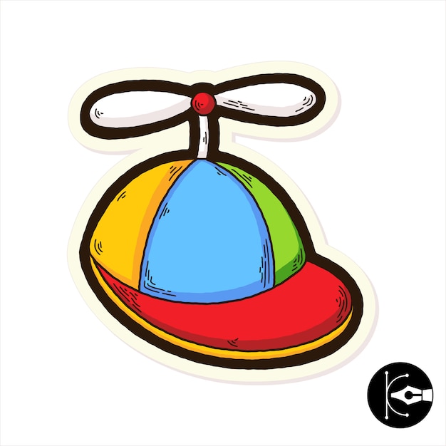 Premium Vector | Cute, funny hat cartoon illustration.