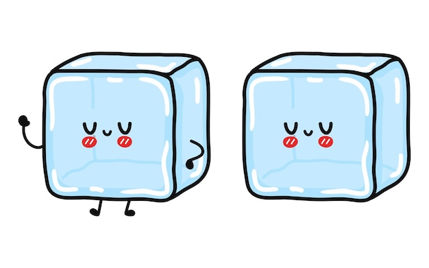 Cute funny Ice Cube character