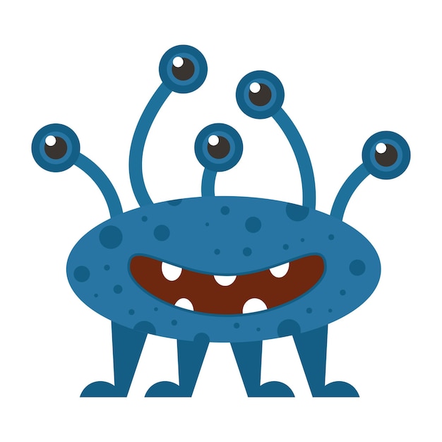 Cute funny monster Vector illustration