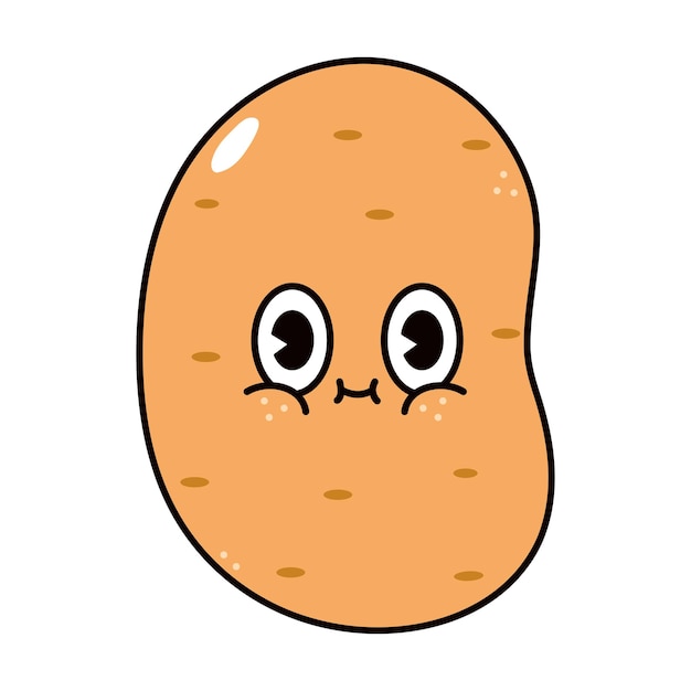 Cute funny potato character