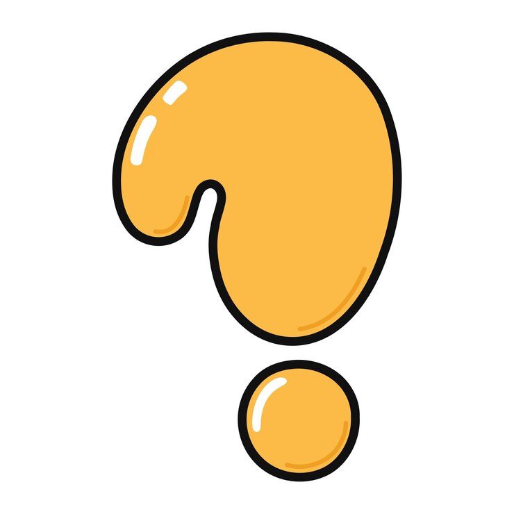 वेक्टर cute funny question mark character