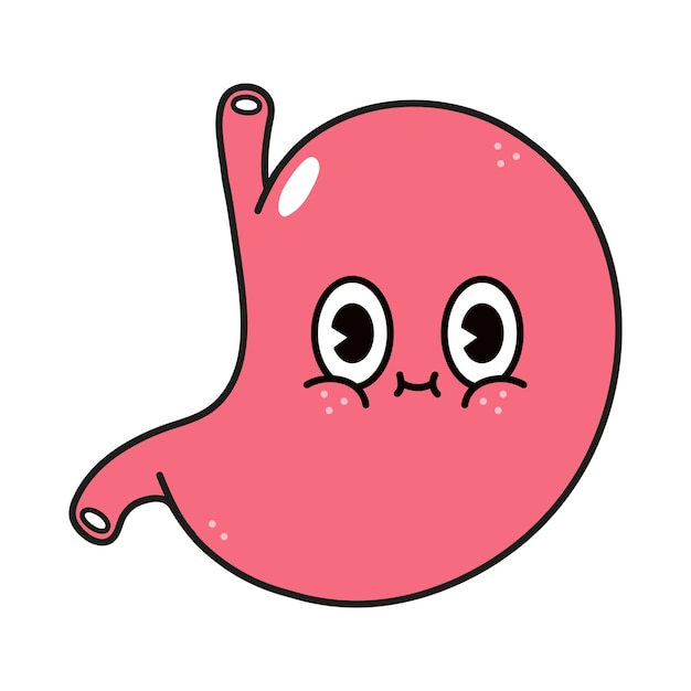 Cute funny Stomach character