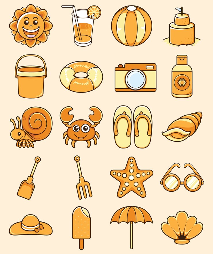 Cute and Funny Summer Icon