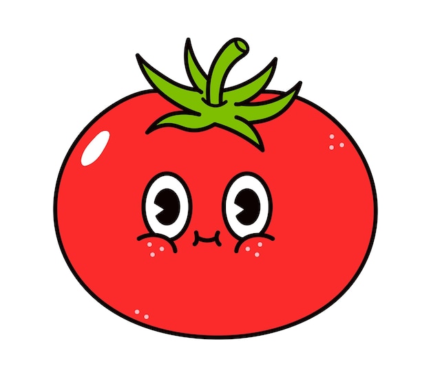 Cute funny tomato character