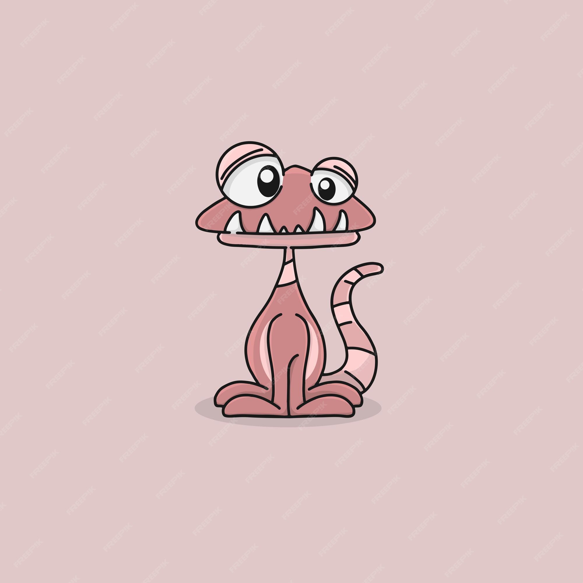 Premium Vector | Cute Gecko monster