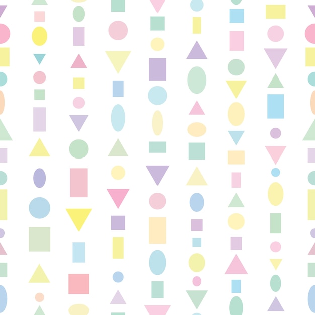 Cute geometric pattern for children vector background
