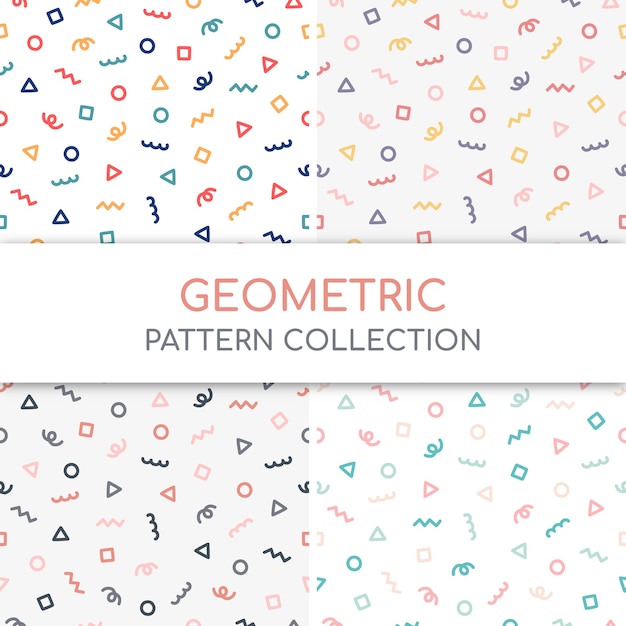 Cute geometric pattern collection.