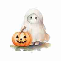 Vector cute ghost halloween sublimation