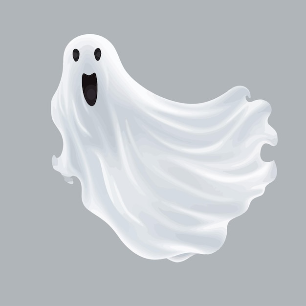 cute ghost smiling