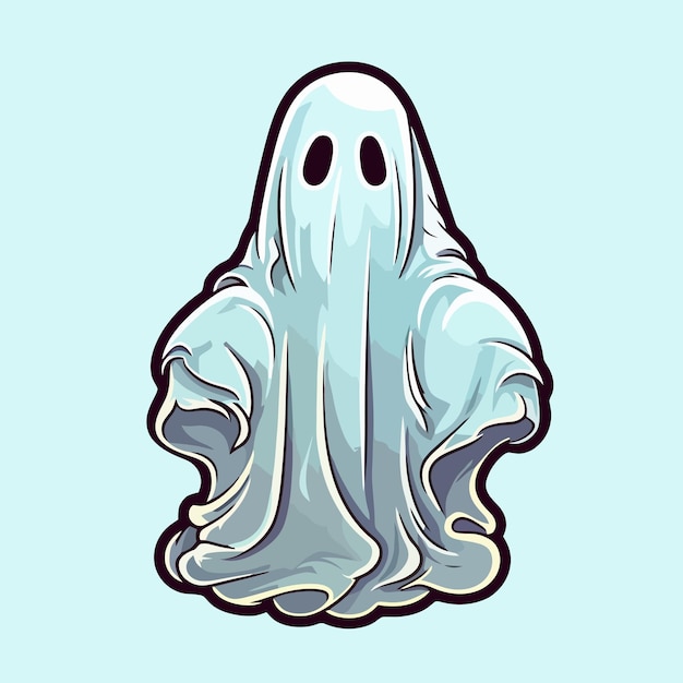 Cute ghost vector