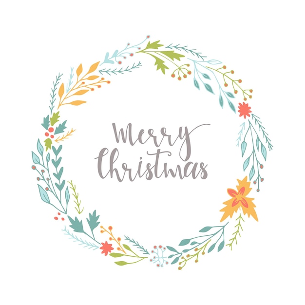 Cute gift cards and hand drawn Christmas lettering. Can be used as poster with quote, T-shirt design or home decor element. Vector typography. Easy editable template.