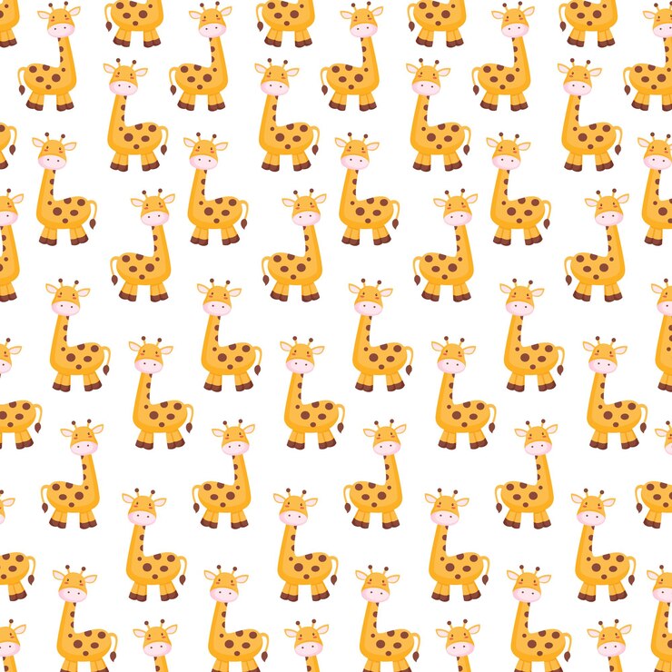 cute giraffe background for world animal day poster or flyer
