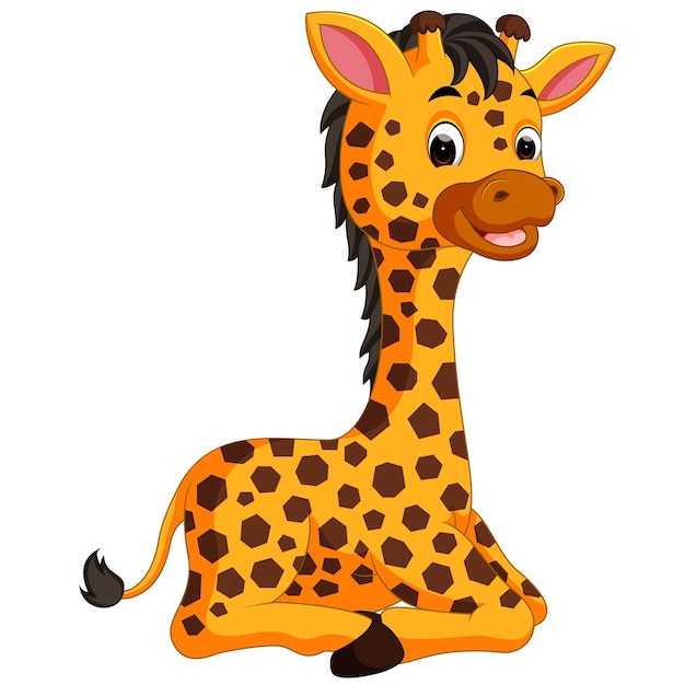 Cute giraffe cartoon