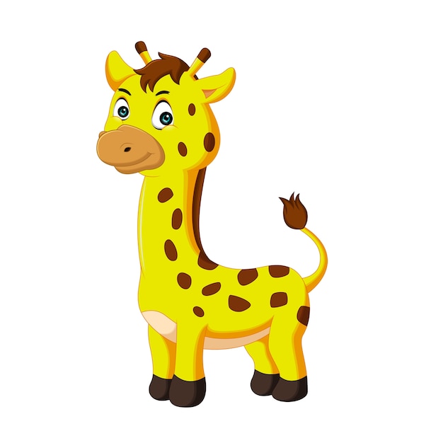 Cartone animato carino giraffa