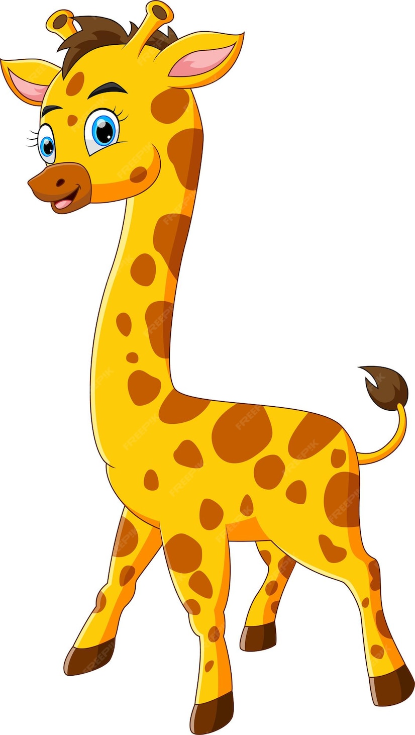 Premium Vector | Cute giraffe cartoon