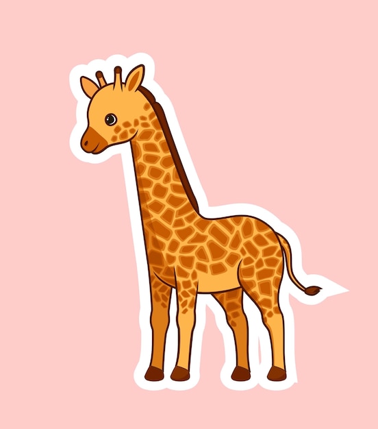 Cute giraffe icon