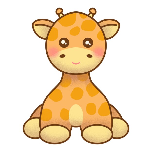 Vector cute giraffe illustration