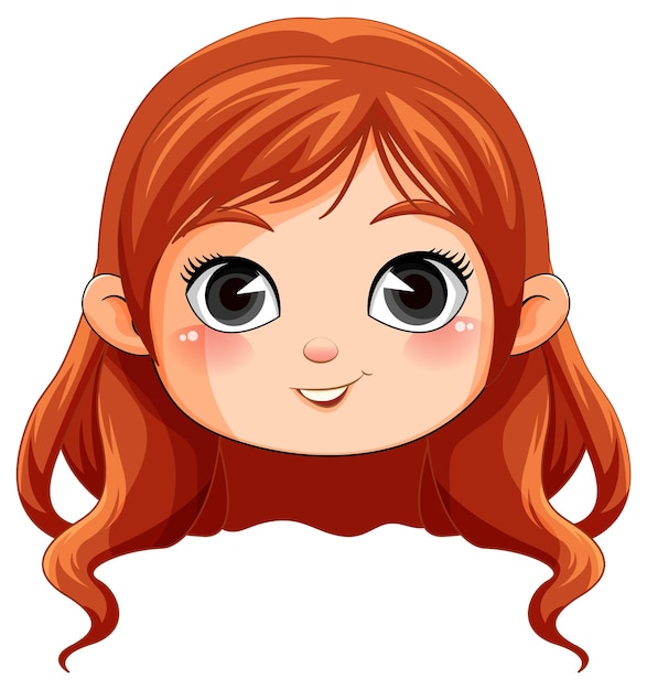 Cute girl cartoon character