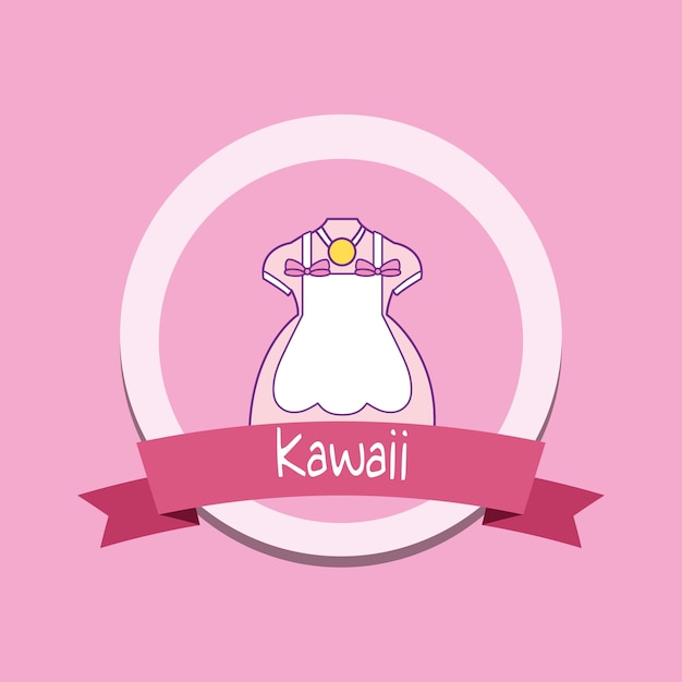 Милая девушка одежда kawaii стиль с лентой