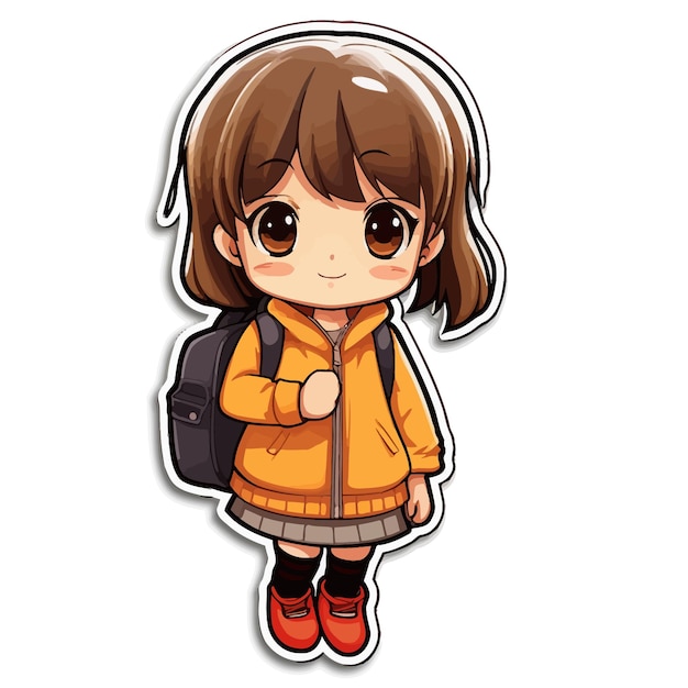 cute girl Sticker