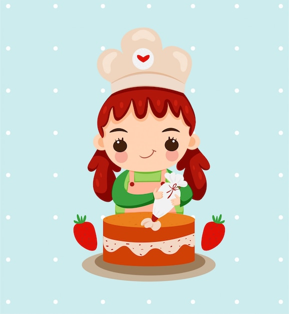 Top Making A Cake Stock Vectors, Illustrations & Clip Art - iStock | Man  making a cake, Kids making a cake, Woman making a cake