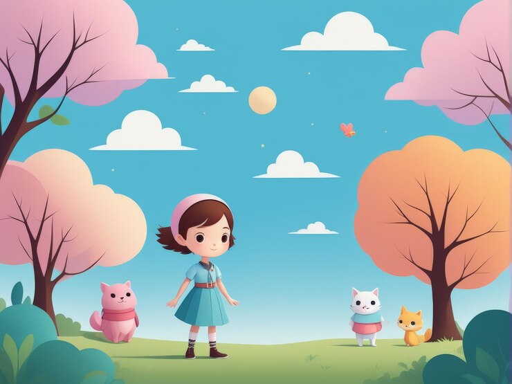 Cute Girls In The Park Premium Ai Generated Vector Cute Girls In The Park Premium Ai Generated Vector