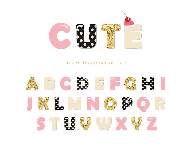 Cute girly font