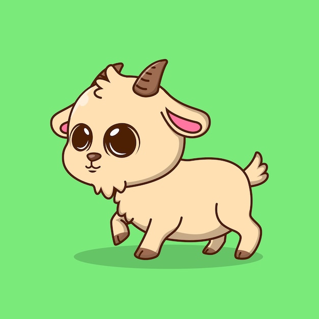 Cute goat illustration