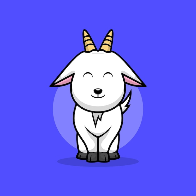 Cute Goat Vector Cartoon