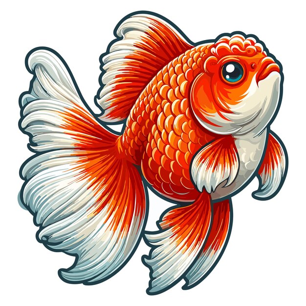 Premium Vector | Cute Goldfish Fish Vector Cartoon illustration