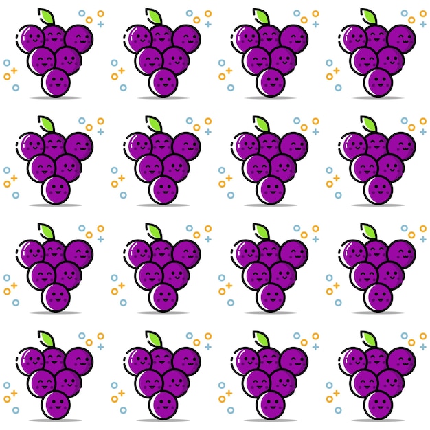 Cute grape pattern