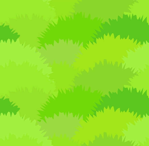 Cute green meadow grass seamless pattern green herbal bushes texture