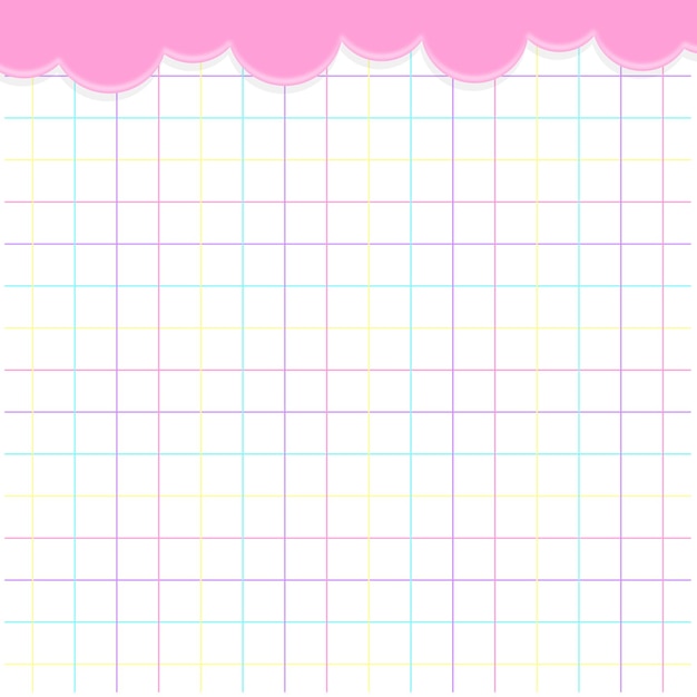 Cute grid pattern background Vector