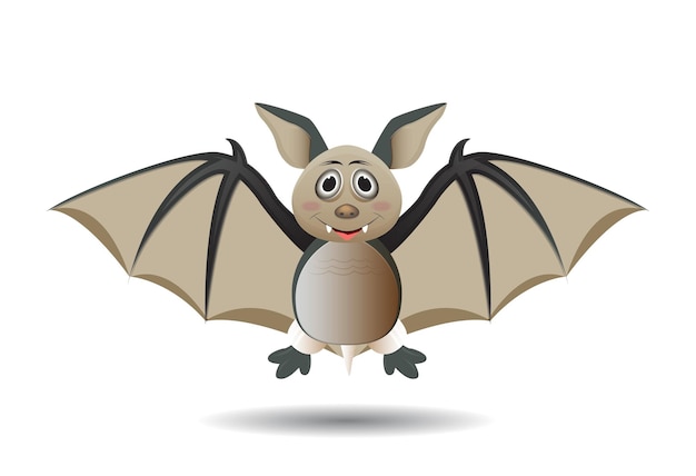 Cute halloween bat cartoon