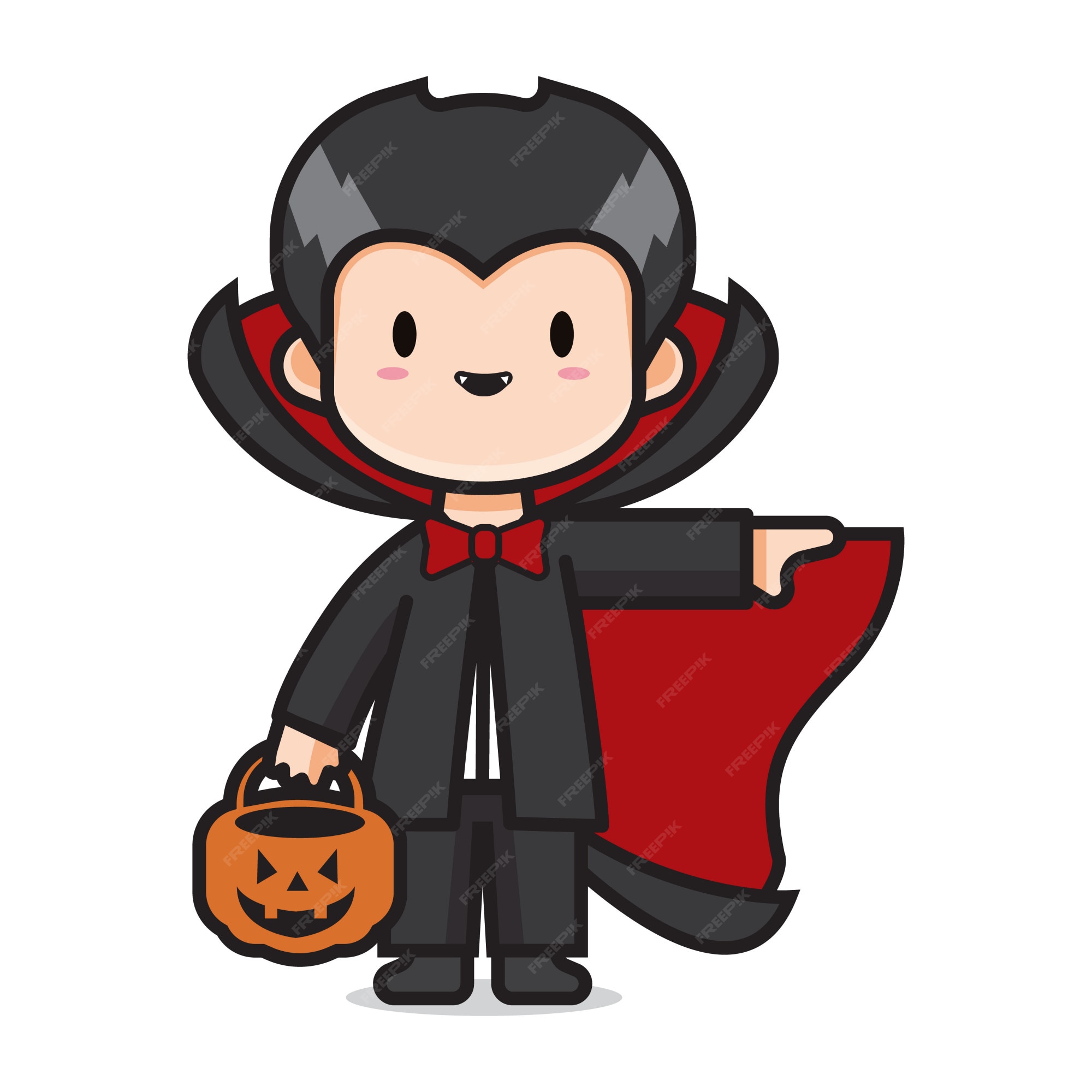 Halloween character kid cartoon in Halloween vampire costume 21594277 PNG