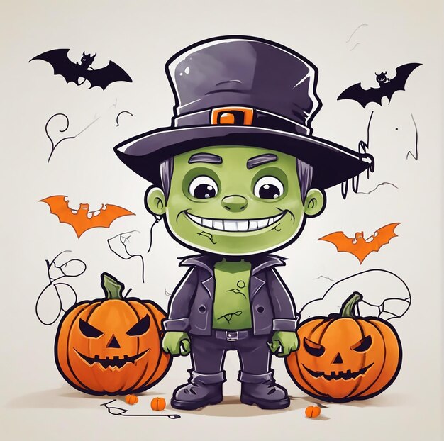 Simpatico frankenstein di halloween