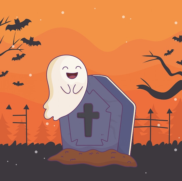 cute halloween illustration