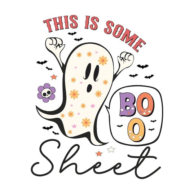 Vector cute halloween png sublimation bundle