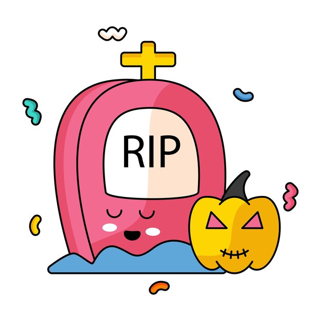 귀여운 할로윈 스티커