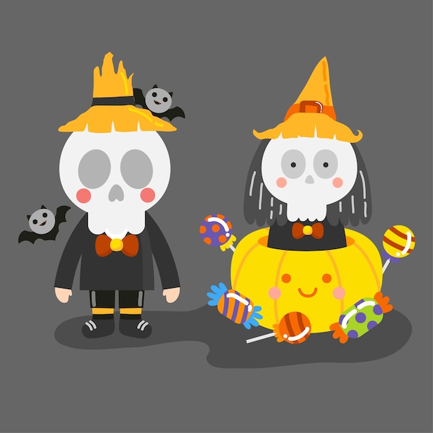 Cute halloween vector.