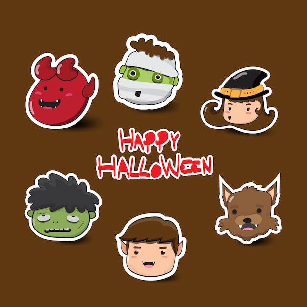 Vector cute halloween