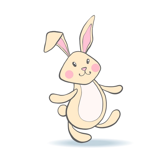 Cute hand drawn bunny.