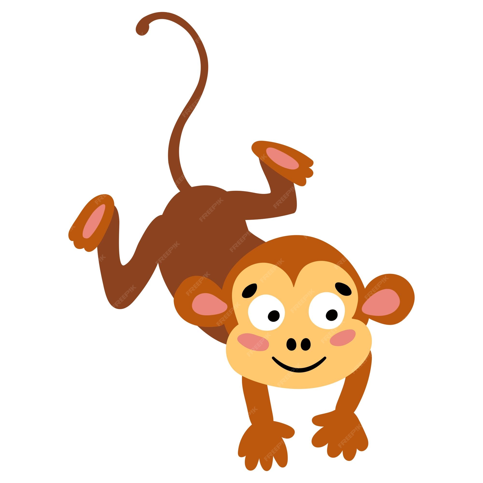 Little Monkey PNG Picture, Happy Little Monkey, Monkey Clipart, Cartoon  Comics, Animal Illustration PNG Image For Free Download