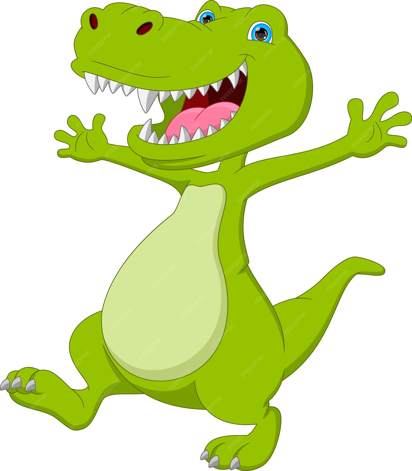 Tyrannosaurus rex de dibujos animados Vector Premium, Premium Vector  #Freepik #vector…