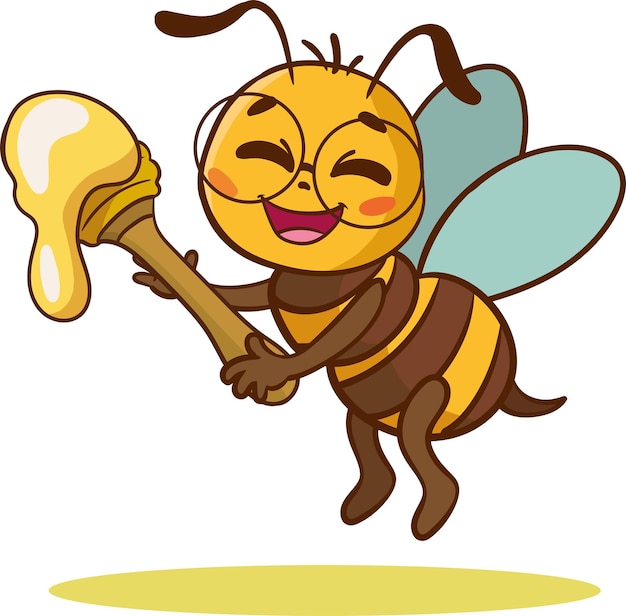 cute happy bees