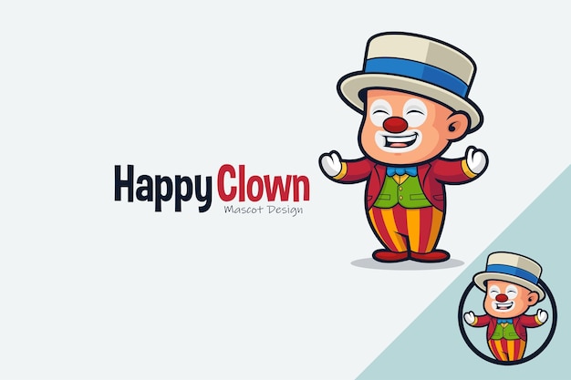 Cute happy clown