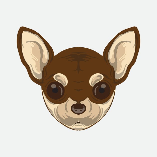 Premium Vector | Cute head dog vector illustration prfect for cute pet ...
