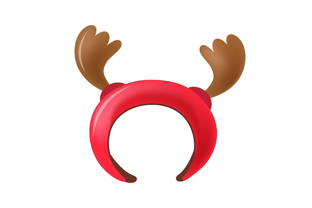 Vector cute headband christmas sticker design